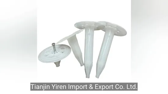 Fastening for Thermal Insulation with Round Umbrella Plastic Dowel 